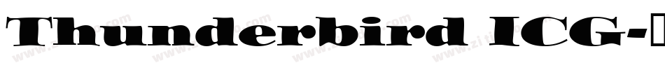 Thunderbird ICG字体转换